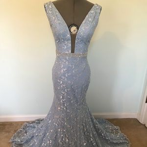Jovani Light Blue Prom Dress